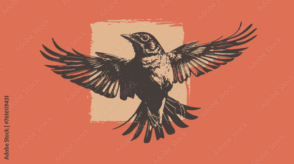 Obraz premium Robin Illustration