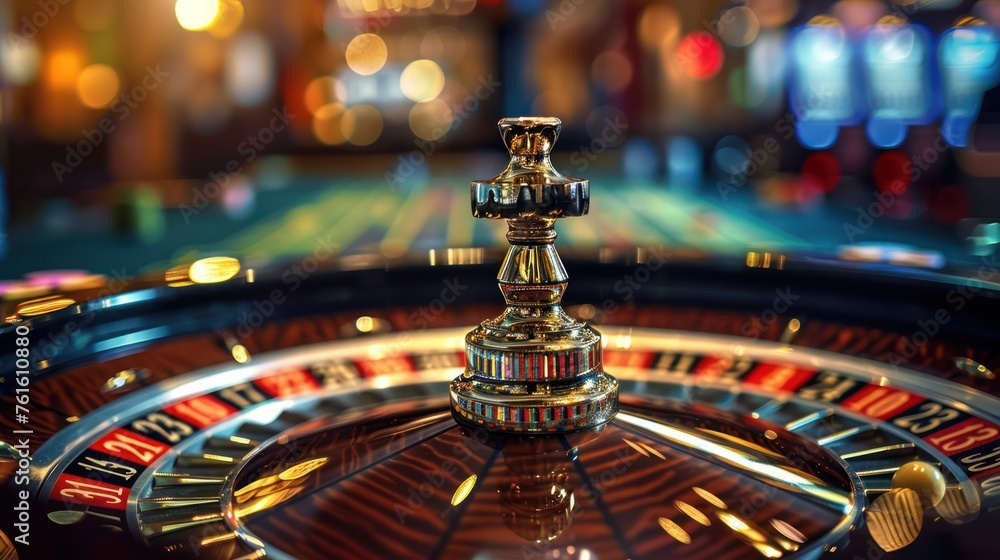 Roulette game on a wide angle lens Roulette game on a wide angle lens