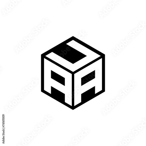 AAU letter logo design in illustration. Vector logo, calligraphy designs for logo, Poster, Invitation, etc.