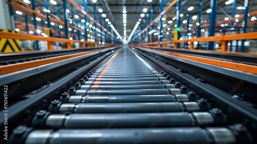 Smart conveyor belts in a distribution center