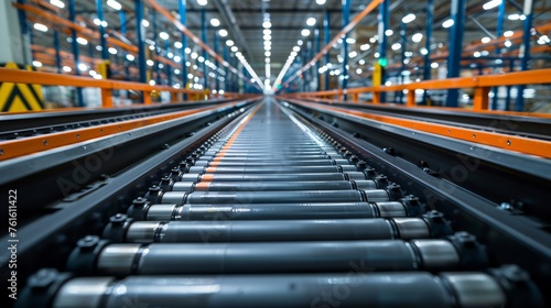 Smart conveyor belts in a distribution center