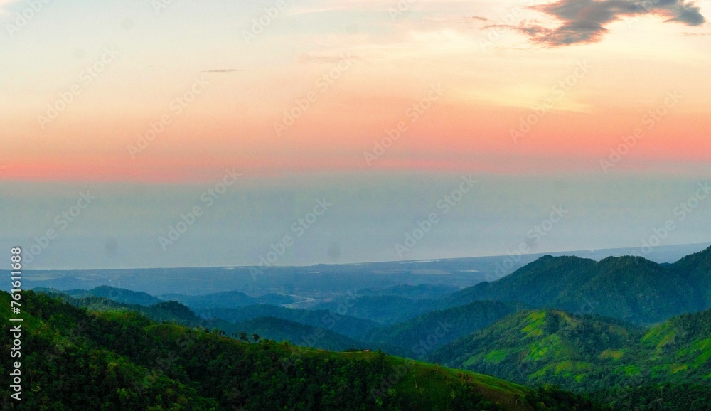 sunrise over the mountains