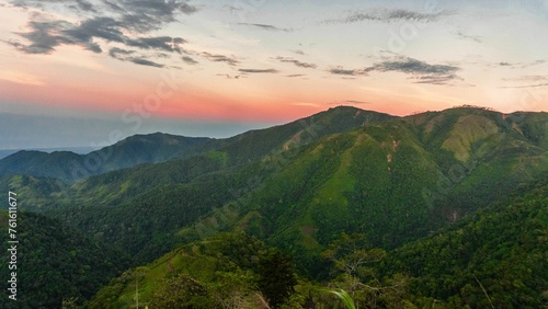 sunrise in the mountains