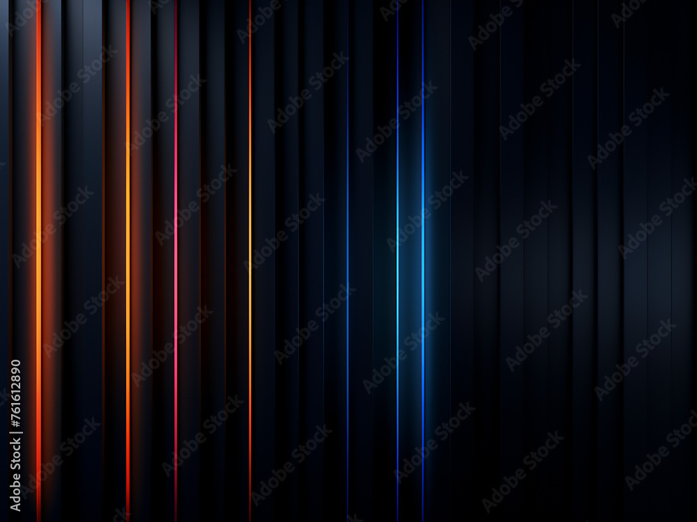 Graphic stripes on a dark surface. AI Generation. Graphic stripes on a dark surface. AI Generation.