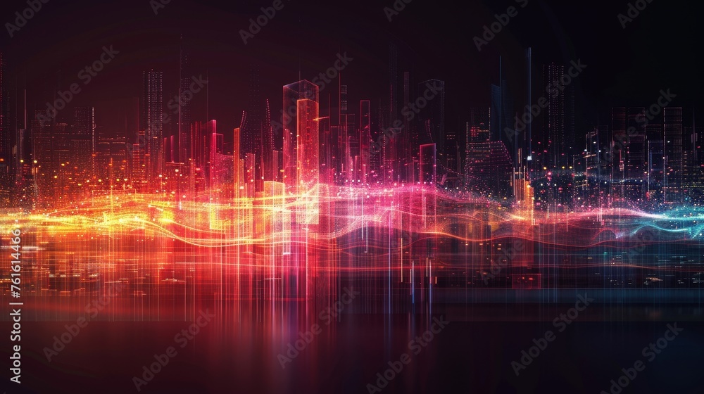 futuristic digital city with neon lights and cyber glow, giving the feel of advanced technology and virtual world. futuristic digital city with neon lights and cyber glow, giving the feel of advanced technology and virtual world.