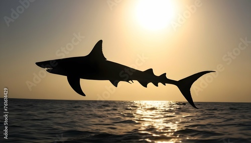 A Hammerhead Shark With Its Distinctive Silhouette © Neelam