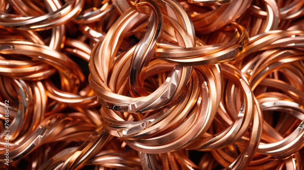 scrap copper cable Background from coiled copper cable scrap copper cable Background from coiled copper cable