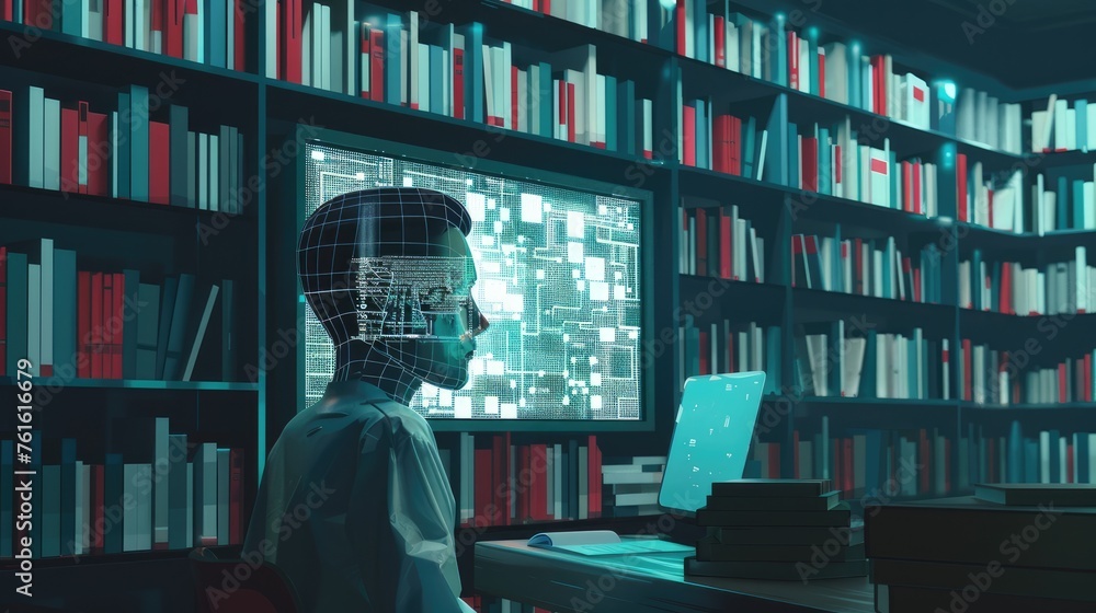 the AI analysis of a novel, showcasing data visualization, text processing algorithms, and literary insights.