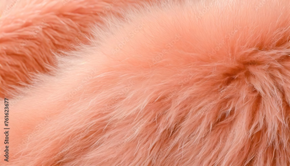 Trendy peach fur texture close up. Abstract apricot wool structure background. Trendy peach fur texture close up. Abstract apricot wool structure background.