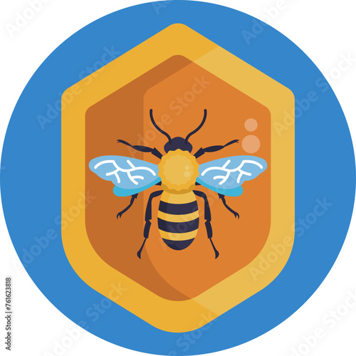 The Bee icon embodies nature's diligent pollinators, highlighting their vital role in sustaining ecosystems and agriculture.