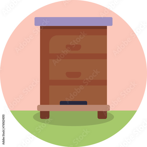 The Bee Hive icon symbolizes the bustling activity and interconnectedness within a hive, reflecting the collaborative nature of beekeeping communities worldwide.