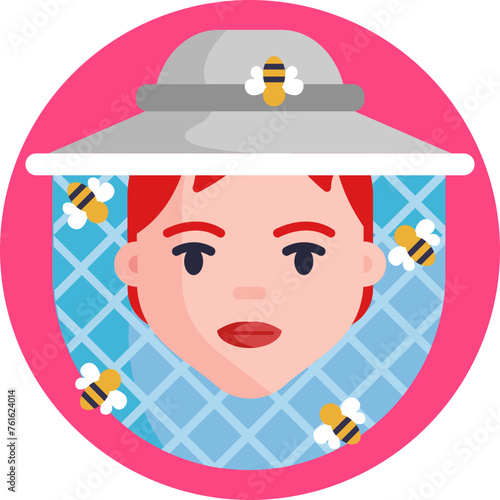A diligent figure clad in protective gear, tending to beehives with care, exemplifying the industrious nature of beekeeping.