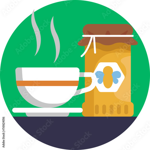 The 'Tea' icon in the 'Beekeeping' category epitomizes the soothing comfort derived from pairing exquisite honey with freshly brewed teas, a timeless tradition cherished by connoisseurs.