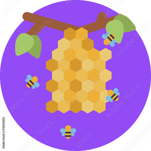 The Hive icon symbolizes the vibrant community of bees working together, reflecting the dedication to sustaining bee populations.