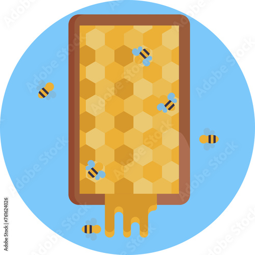 The honeycomb icon represents nature's perfect architecture, showcasing the intricate hexagonal pattern crafted by bees with precision and efficiency.