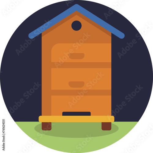 An inviting hive icon adorned with dripping honey, hinting at the delicious sweetness within, inviting viewers to explore the world of bees and their delectable creations.