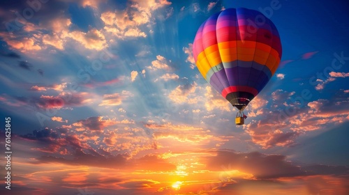 Brilliant Sunset Hot Air Balloon Flight