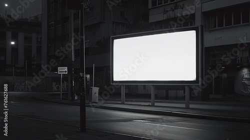 black and white advertise board