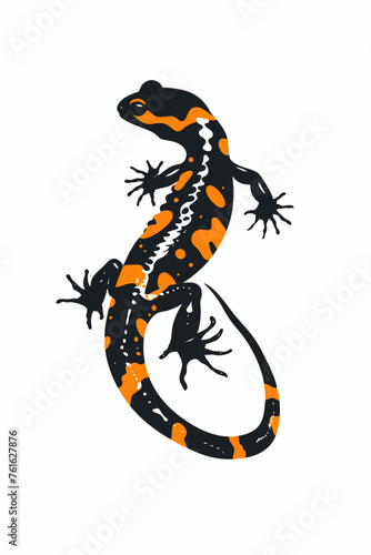 salamander minimalist logo photo