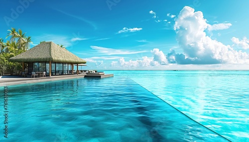 Luxury bungalow with infinity pool in Maldives © kilimanjaro 