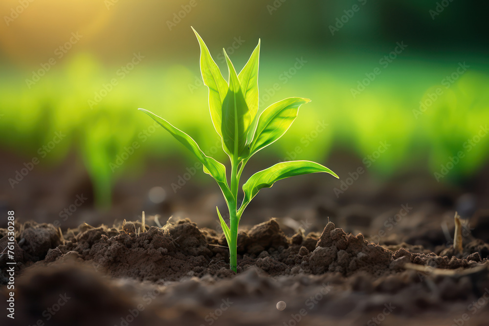 Growing Green: A New Life Sprouting in Nature's Embrace, Nurtured by Hope and Organic Cultivation Growing Green: A New Life Sprouting in Nature's Embrace, Nurtured by Hope and Organic Cultivation