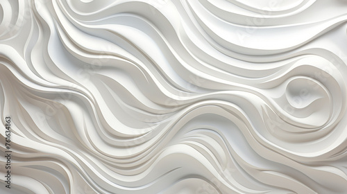 Opulent Elegance: Abstract White Waves and Gilded Accents in the Background
