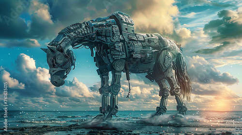 cavalo de troia futurista photo