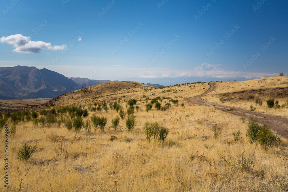 View of Mount Ararat and Armenian Highland View of Mount Ararat and Armenian Highland