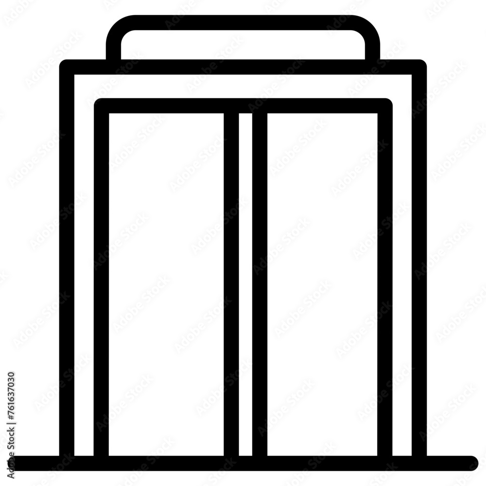 real estate and building outline icons real estate and building outline icons