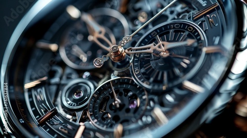luxury watch chronograph wrist watches closeup