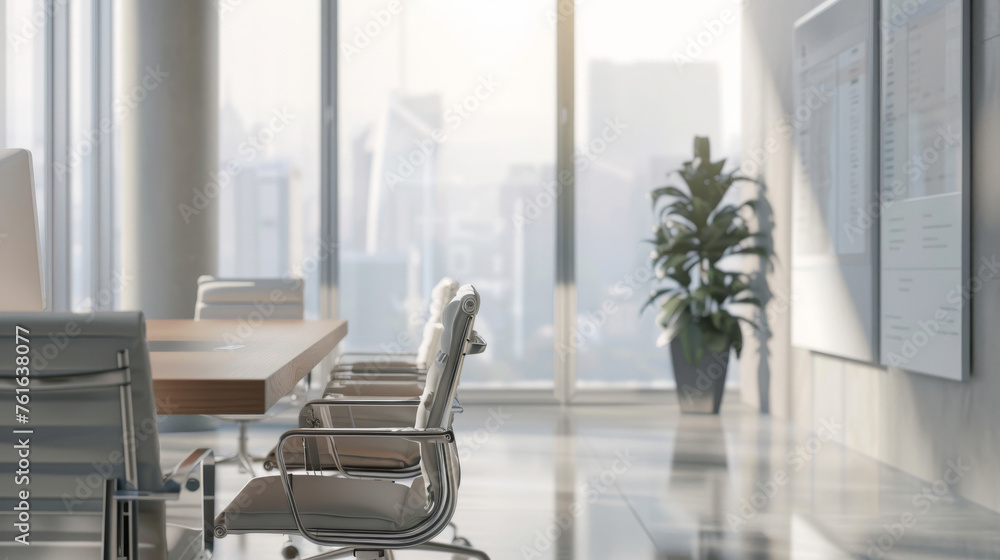 Modern office space with sunlight Modern office space with sunlight
