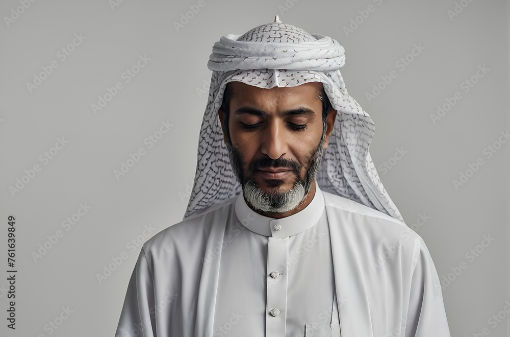 Arabic man with white background Arabic man with white background