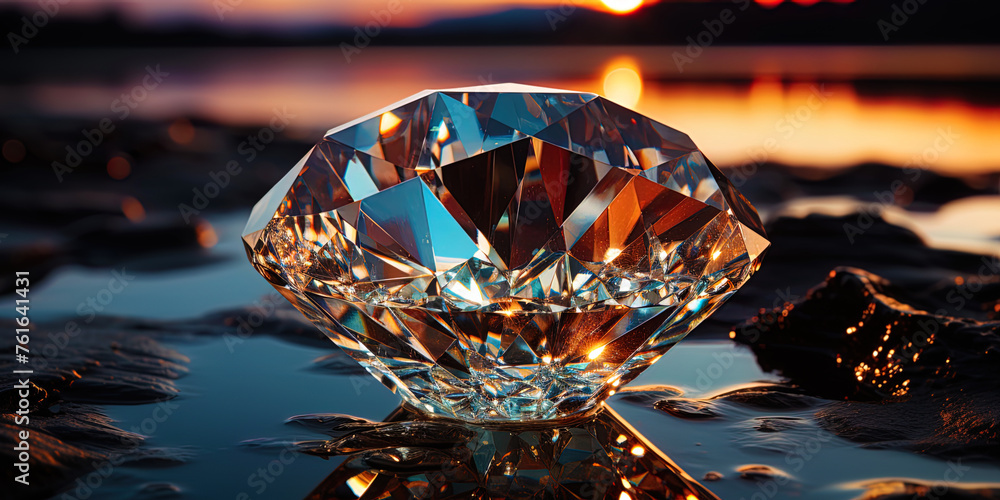 A wonderful diamond sparkling like a dawn rising above the horizon and bringing A wonderful diamond sparkling like a dawn rising above the horizon and bringing