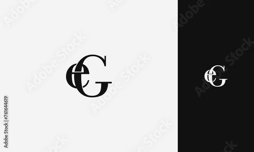 initial letter eg or ge  lowercase joined uppercase,logo vektor design