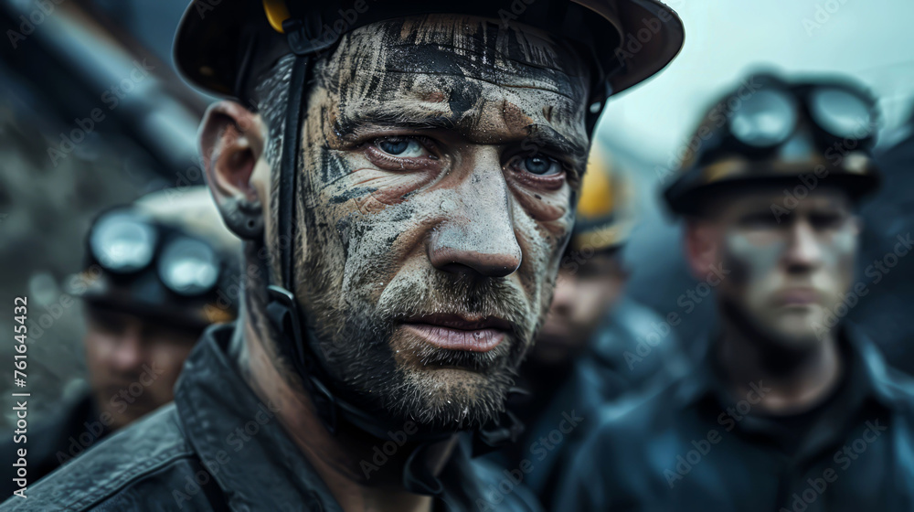 After hard work: miners are ready for a well-deserved rest. After hard work: miners are ready for a well-deserved rest.