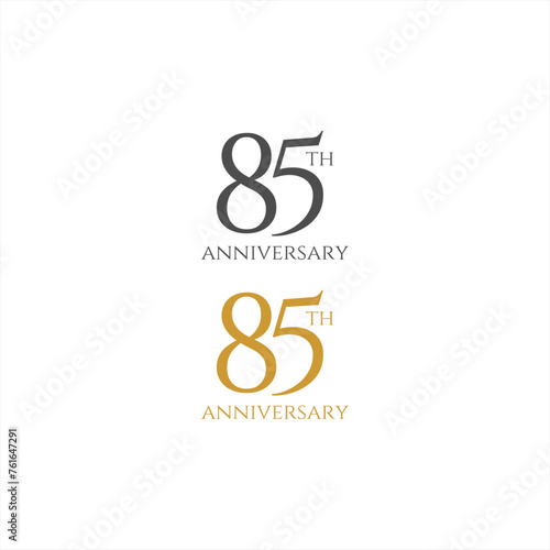 85th logo design, 85th anniversary logo design, vector, symbol, icon