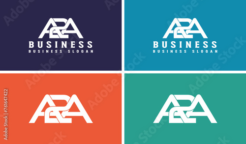initial letters, monogram, logo design, A2A alphabet logo for business  photo