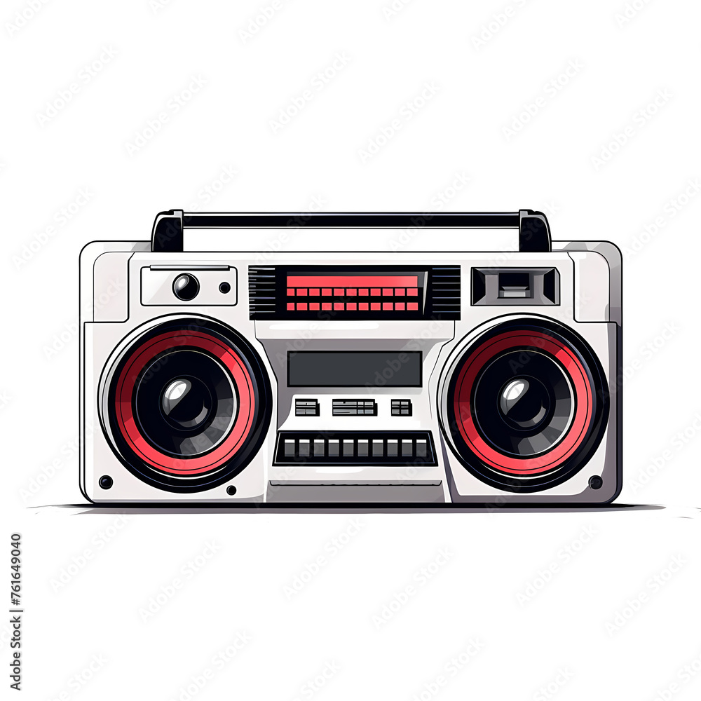 Boombox Flaticon 2D Logo | No Background Boombox Flaticon 2D Logo | No Background