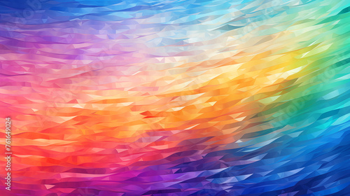 Colorful Abstract Low Poly Background with a Rainbow Gradient