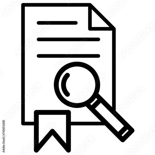 attorney law outline icon