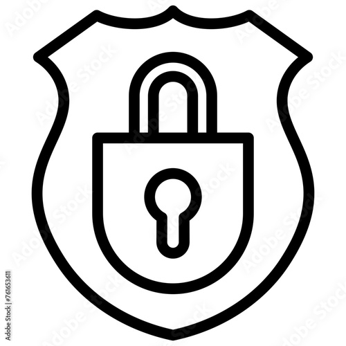 attorney law outline icon