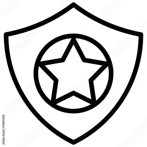 attorney law outline icon