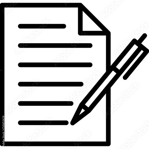 attorney law outline icon