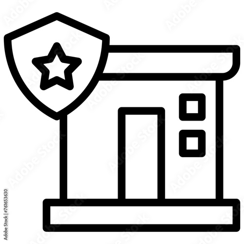 attorney law outline icon