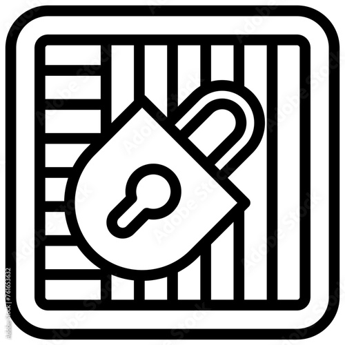 attorney law outline icon