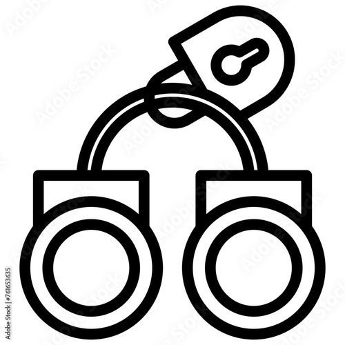 attorney law outline icon
