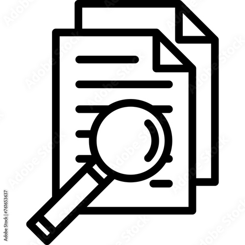 attorney law outline icon