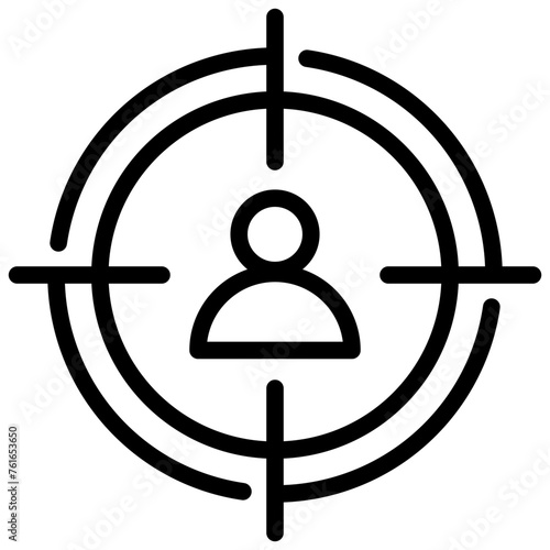 attorney law outline icon