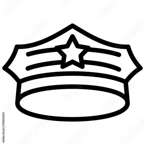 attorney law outline icon