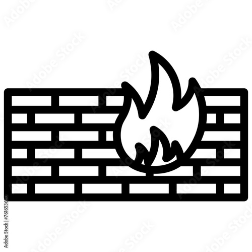 attorney law outline icon